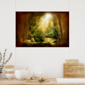 王の謙虚さ(ライオンアートポスター) ポスター (キッチン)