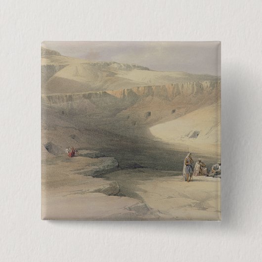 王の谷への入口 缶バッジ (正面)