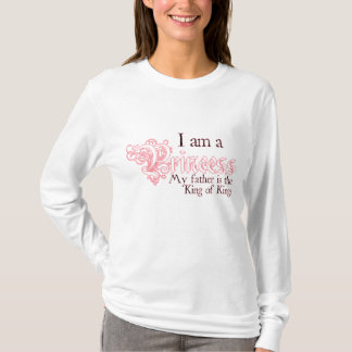 王の長い袖のティーのプリンセス王 Tシャツ