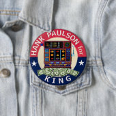 王の4インチボタンのためのポールソン 缶バッジ (インサイチュ)