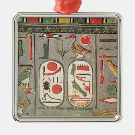 王のcartouche メタルオーナメント (正面)