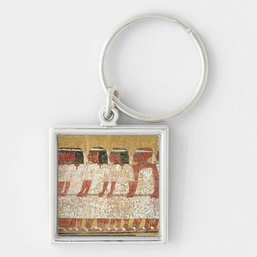 王のcatafalqueを引っ張っている行列 キーホルダー (正面)