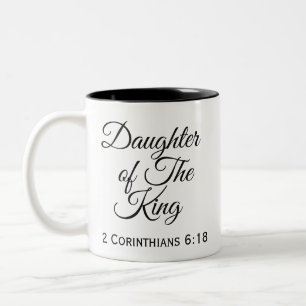 王のChristian Inspirational娘 ツートーンマグカップ