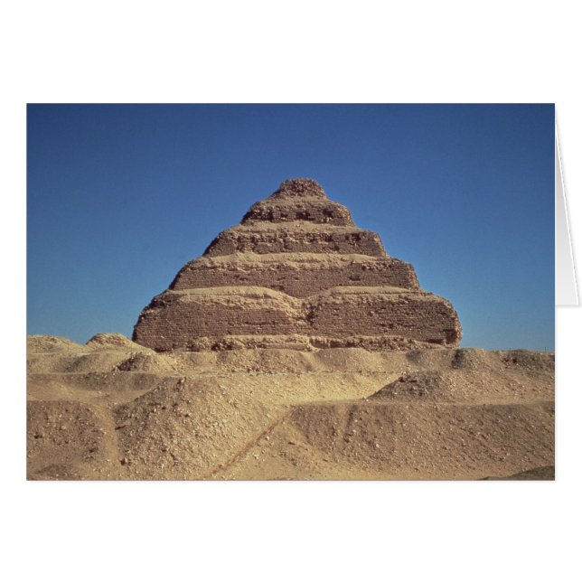 王のDjoser、紀元前のc.2630-2611ステップピラミッド (正面横)