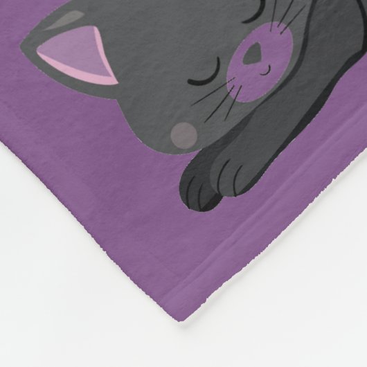 王のMedium Blanket子猫の娘 フリースブランケット (角)