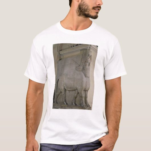 王のSargon正面の飛んだ雄牛II Tシャツ (正面)