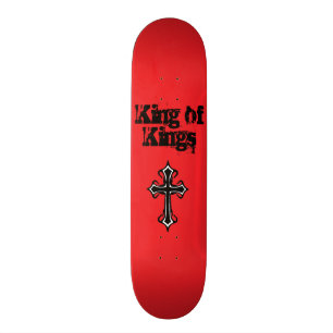 王のSkateboard Deck赤い王 スケートボード