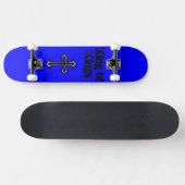 王のSkateboard Deck青い王 スケートボード (横)
