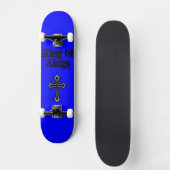 王のSkateboard Deck青い王 スケートボード (正面)