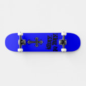 王のSkateboard Deck青い王 スケートボード (横)