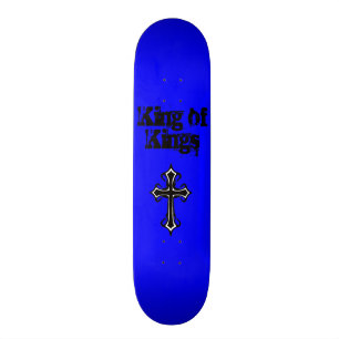 王のSkateboard Deck青い王 スケートボード