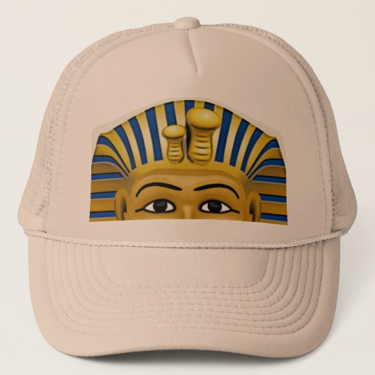 王のTut Mask Costume Hat不気味な目 キャップ (正面)