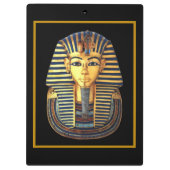 王のTutankhamun古代エジプトの金ゴールドのマスク クリップボード (裏面)