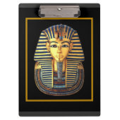 王のTutankhamun古代エジプトの金ゴールドのマスク クリップボード (正面)
