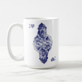 王はトランプの一組のスーツの一つである。 コーヒーマグカップ