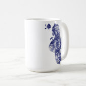 王はトランプの一組のスーツの一つである。 コーヒーマグカップ (正面右)