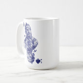 王はトランプの一組のスーツの一つである。 コーヒーマグカップ (正面左)