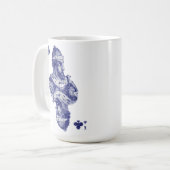 王はトランプの一組のスーツの一つである。 コーヒーマグカップ (正面左)