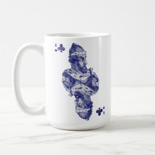 王はトランプの一組のスーツの一つである。 コーヒーマグカップ (左)