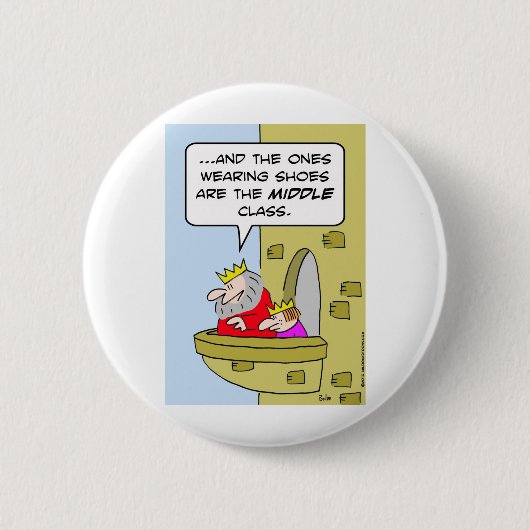 王は中産階級の王子に蹄鉄を打ちます 缶バッジ (正面)