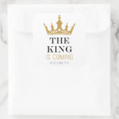 王は来の – 黙示録17:14クリスチャン スクエアシール (バッグ)