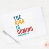 王は来の – 黙示録17:14クリスチャン スクエアシール (封筒)