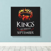 王は生まれ九月に キャンバスプリント (インサイチュ (ウッドフロア))