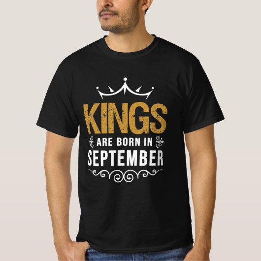 王は生まれ9月 Tシャツ (正面)