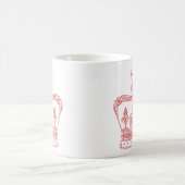王または女王の王冠 コーヒーマグカップ (中央)