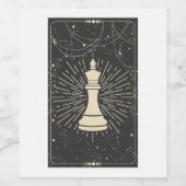 王または皇帝魔法オカルトタロットカード ワインラベル (シングルラベル)