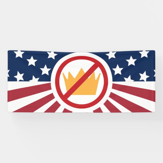 王よ！アンチトランプ国旗 横断幕 (横)