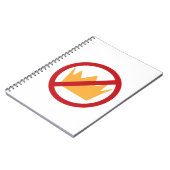 王よ!アンチトランプ白 ノートブック (左側)