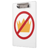 王よ！アンチトランプ クリップボード (左)