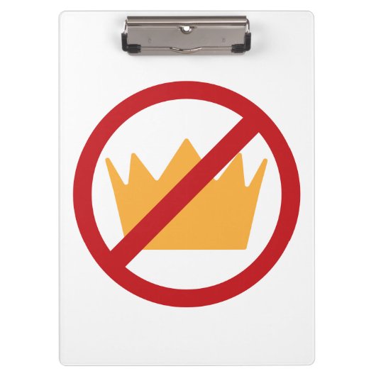 王よ！アンチトランプ クリップボード (正面)