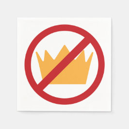 王よ！アンチトランプ スタンダードカクテルナプキン