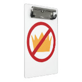 王よ！アンチトランプ ミニクリップボード (アングル)