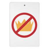 王よ！アンチトランプ ミニクリップボード (裏面)