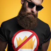 王よ!アンチ – トランプ黒(テキストの追加) Tシャツ