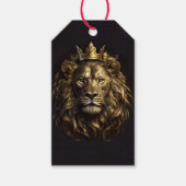 王よ！オズの臆病ではないライオン ギフトタグ (正面)