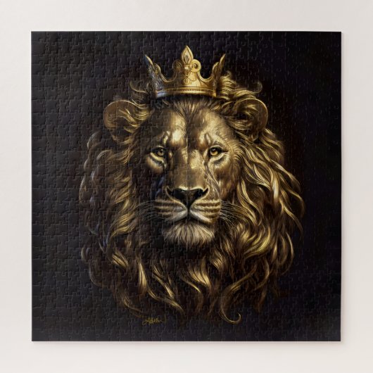 王よ!オズの臆病ではないライオン ジグソーパズル (縦)