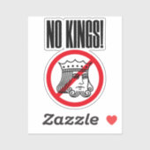 王よ！ – トランプの抗議 シール (シート)