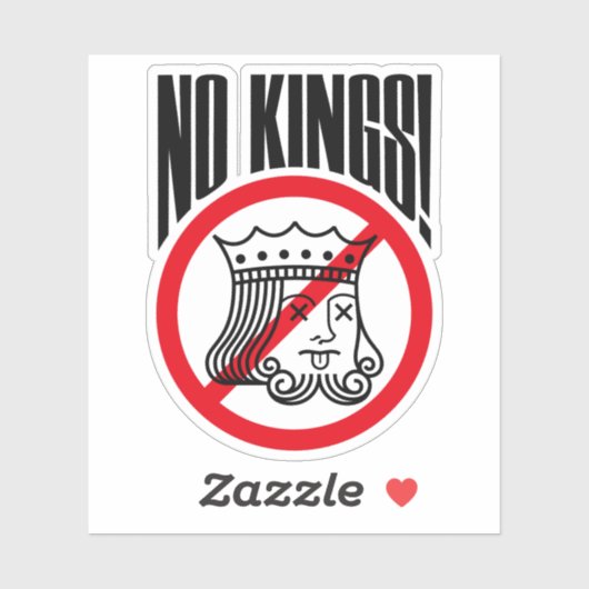 王よ！ – トランプの抗議 シール (シート)