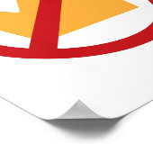 王よ!ヘビーホワイト ポスター (角)