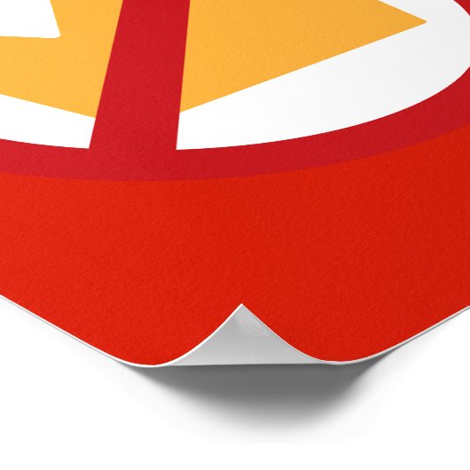 王よ!レッド ポスター (角)