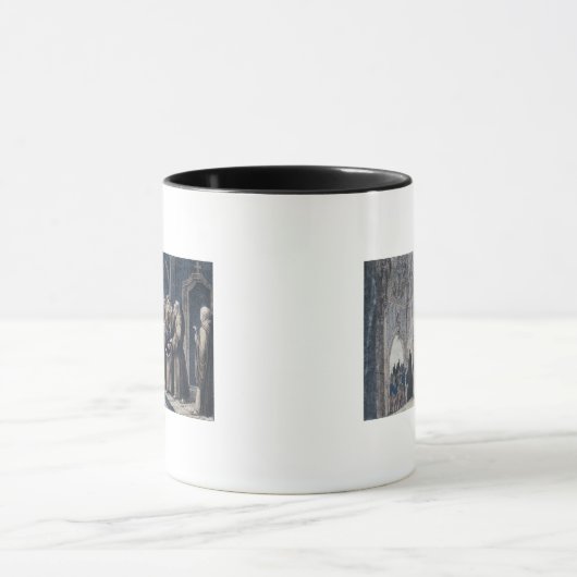 王をで覆っている修道士はCamenzの女子修道院をおおいます マグカップ (中央)