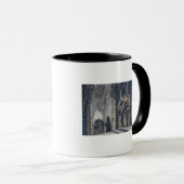 王をで覆っている修道士はCamenzの女子修道院をおおいます マグカップ (正面右)