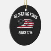 王を拒絶する1776年7月4日 セラミックオーナメント (右)