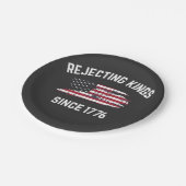 王を拒絶する1776年7月4日 ペーパープレート (アングル)