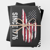 王を拒絶する1776年7月4日 ラッピングペーパーシート (インサイチュ)