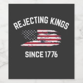 王を拒絶する1776年7月4日 ワインラベル (シングルラベル)